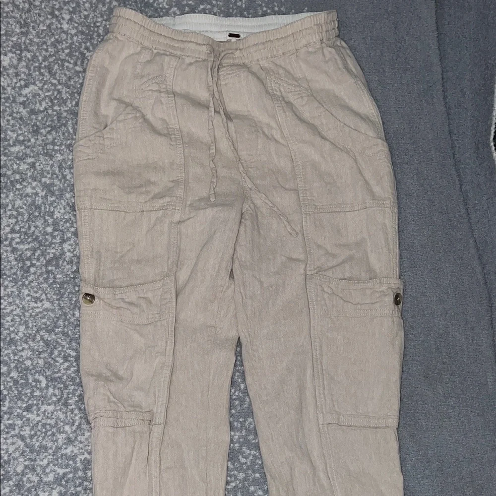 Free People Tan Boot Cut Pants